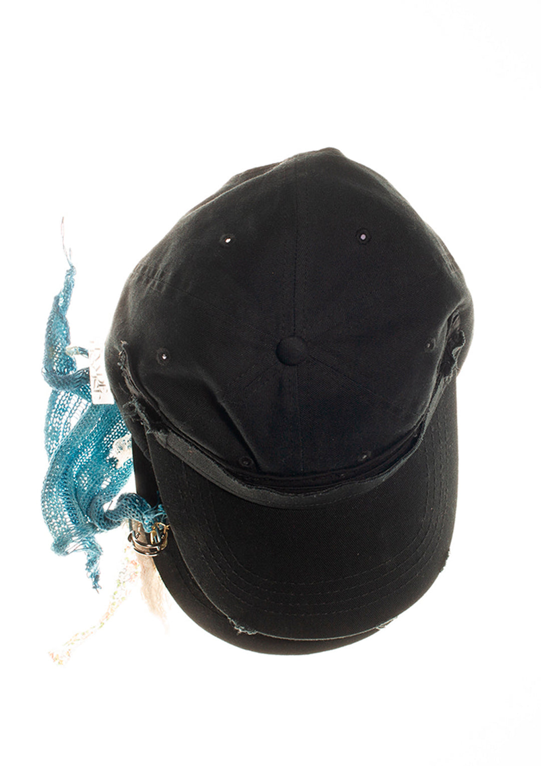 TWO VISOR BLACK CAP