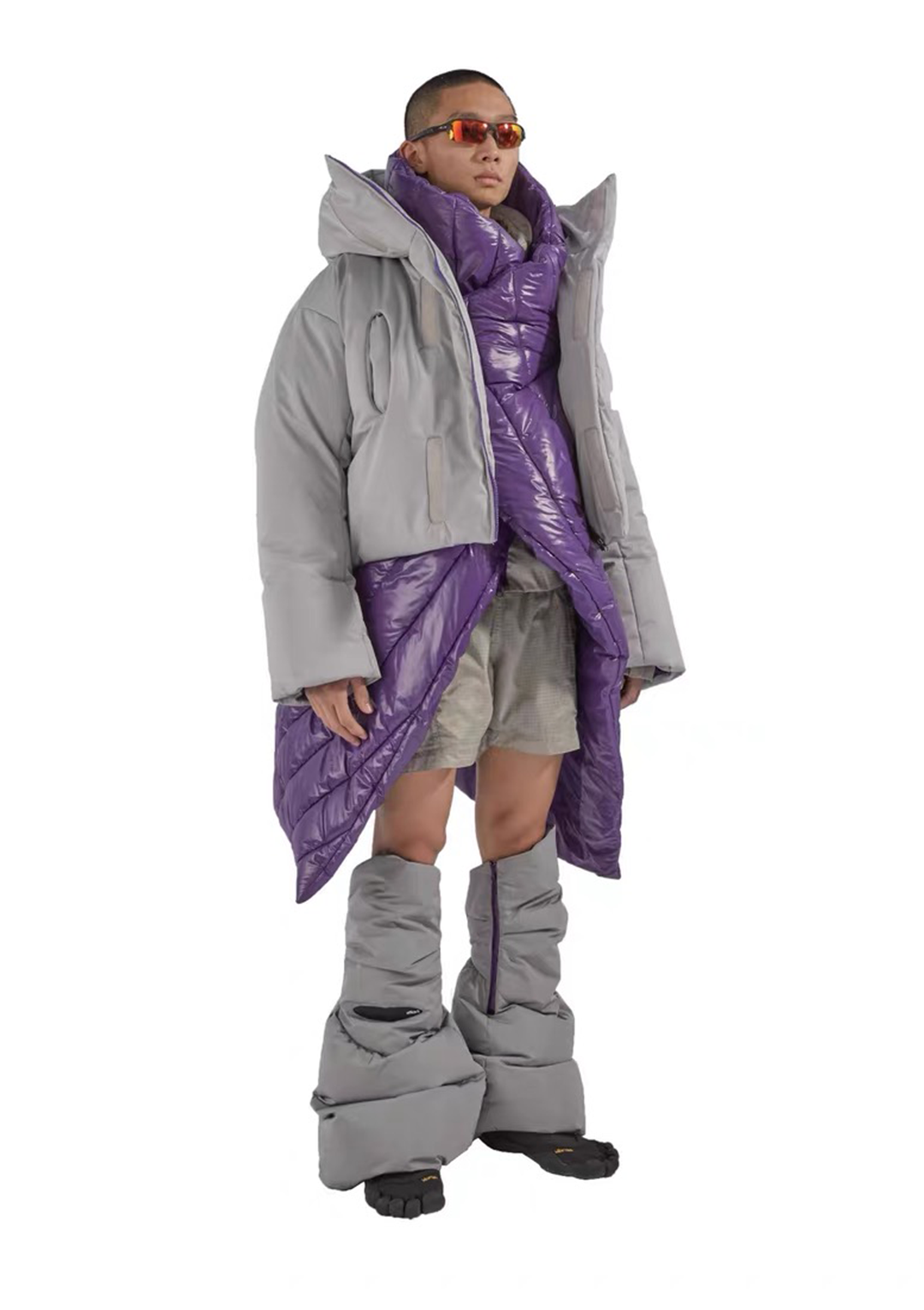 Padded Down Jacket 充绒夹克 - Grey