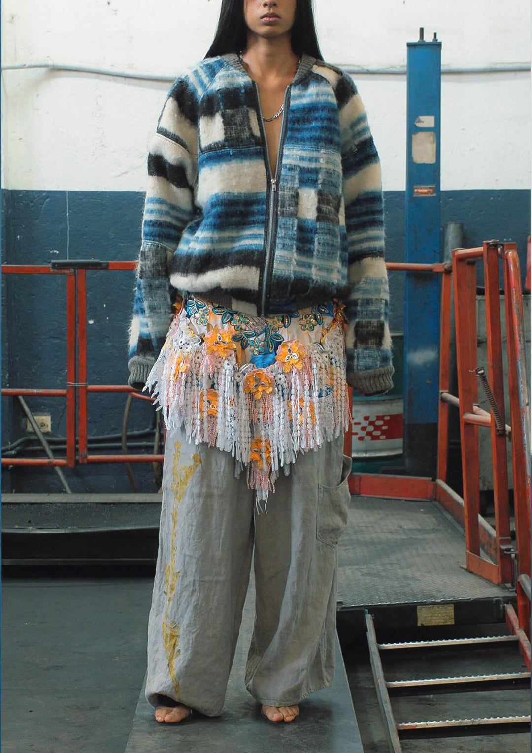 LLAMA FRUIT HEMP W/ PERICON FLOWER CARGO PANTS