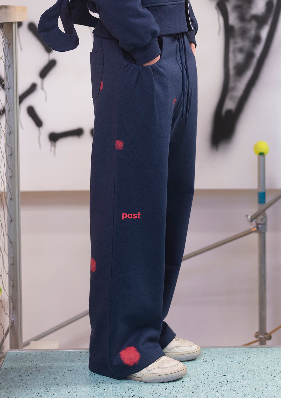 post-uniform sweatpants - navy