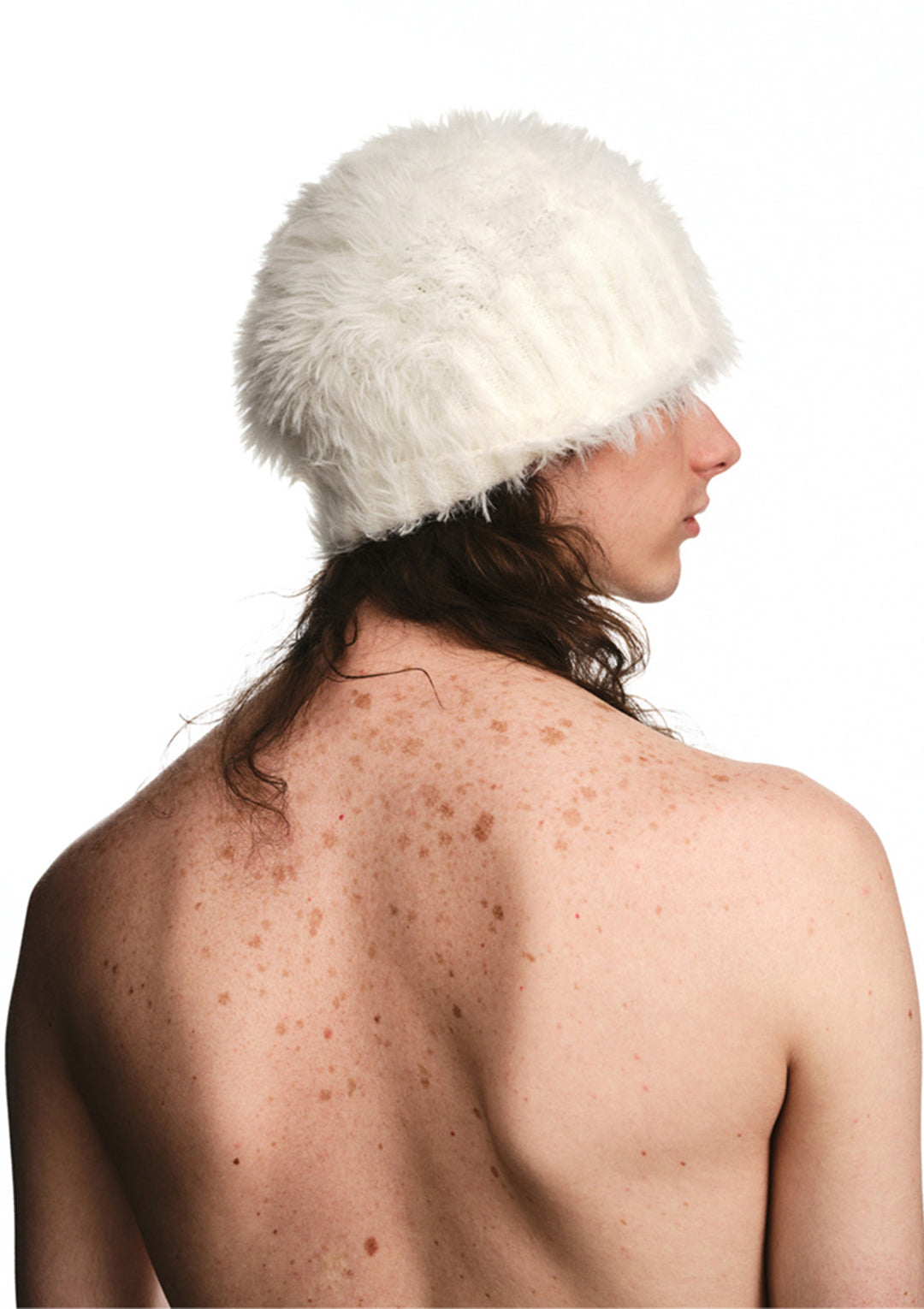 NUTEMPEROR Umbra Project 064 Soft Faux Fur Beanie - White