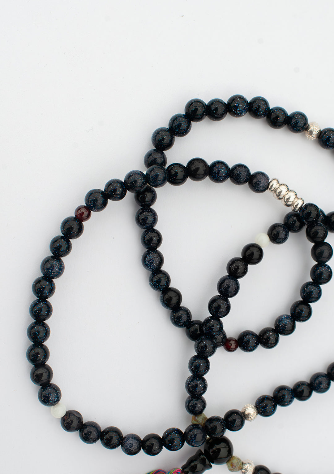 BLUE SANDSTONE PRAYER BEADS