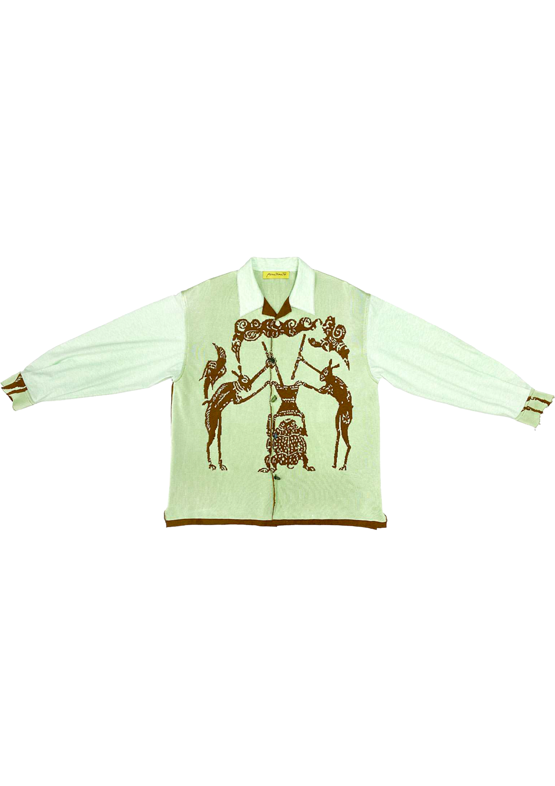 Rabbit Stone Relief Knit Shirt