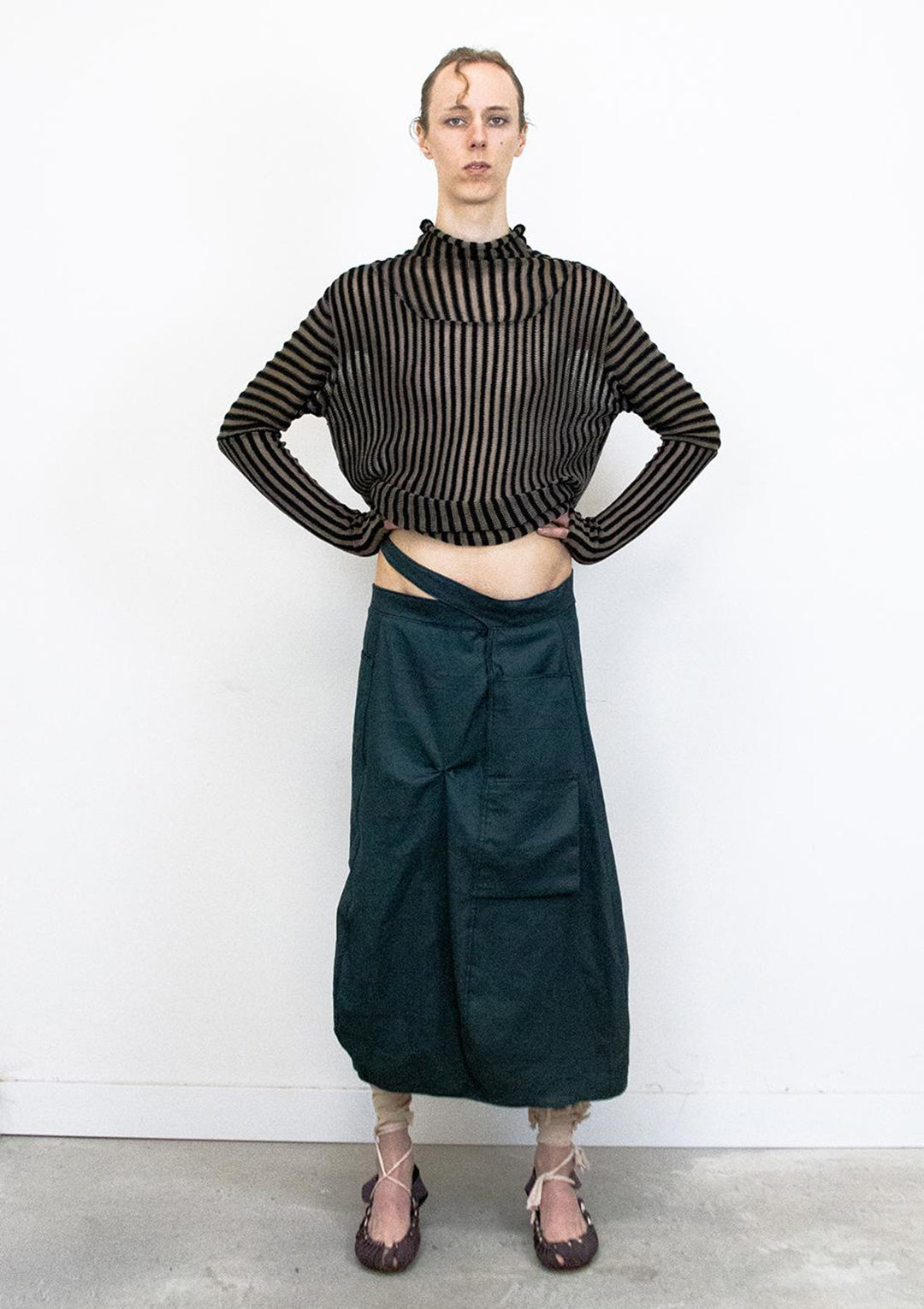 HILANDERA SKIRT - GREEN LEAF