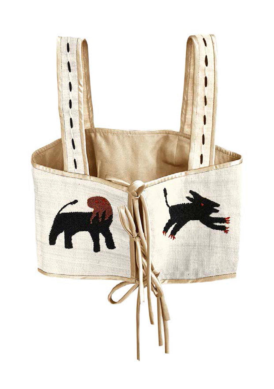 Embroidered Naga Tied TOP