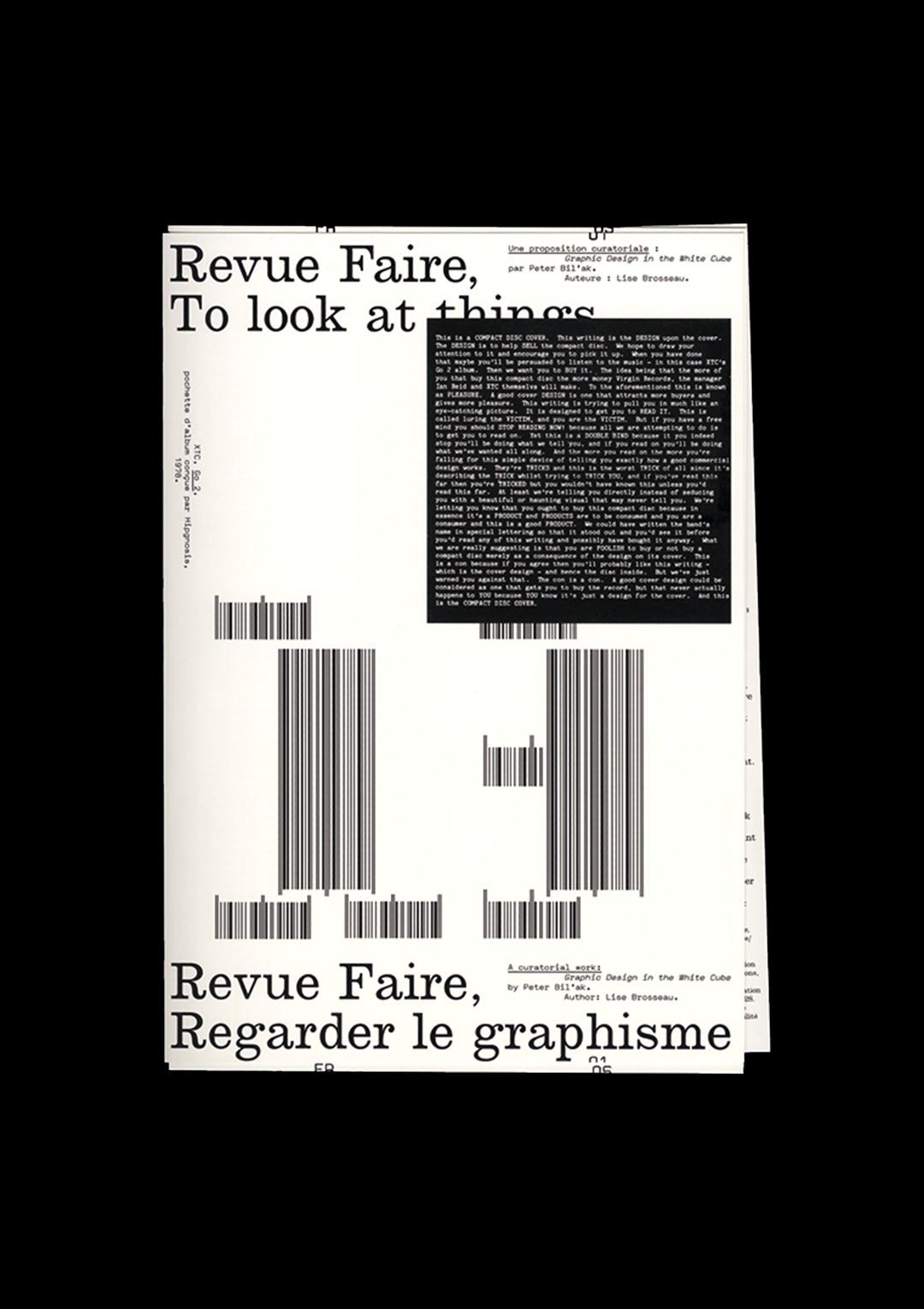 n°13 — A curatorial work: Graphic Design in the White Cube by Peter Bil’ak.