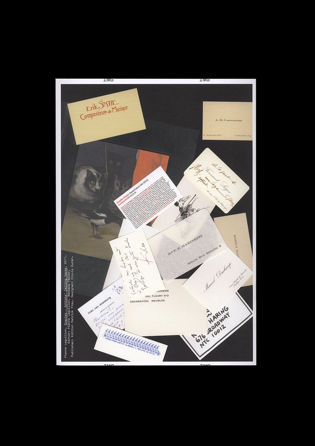 n°39 — A series of cards and performances: My Calling (Card) #1 #2 #3 by Adrian Piper.