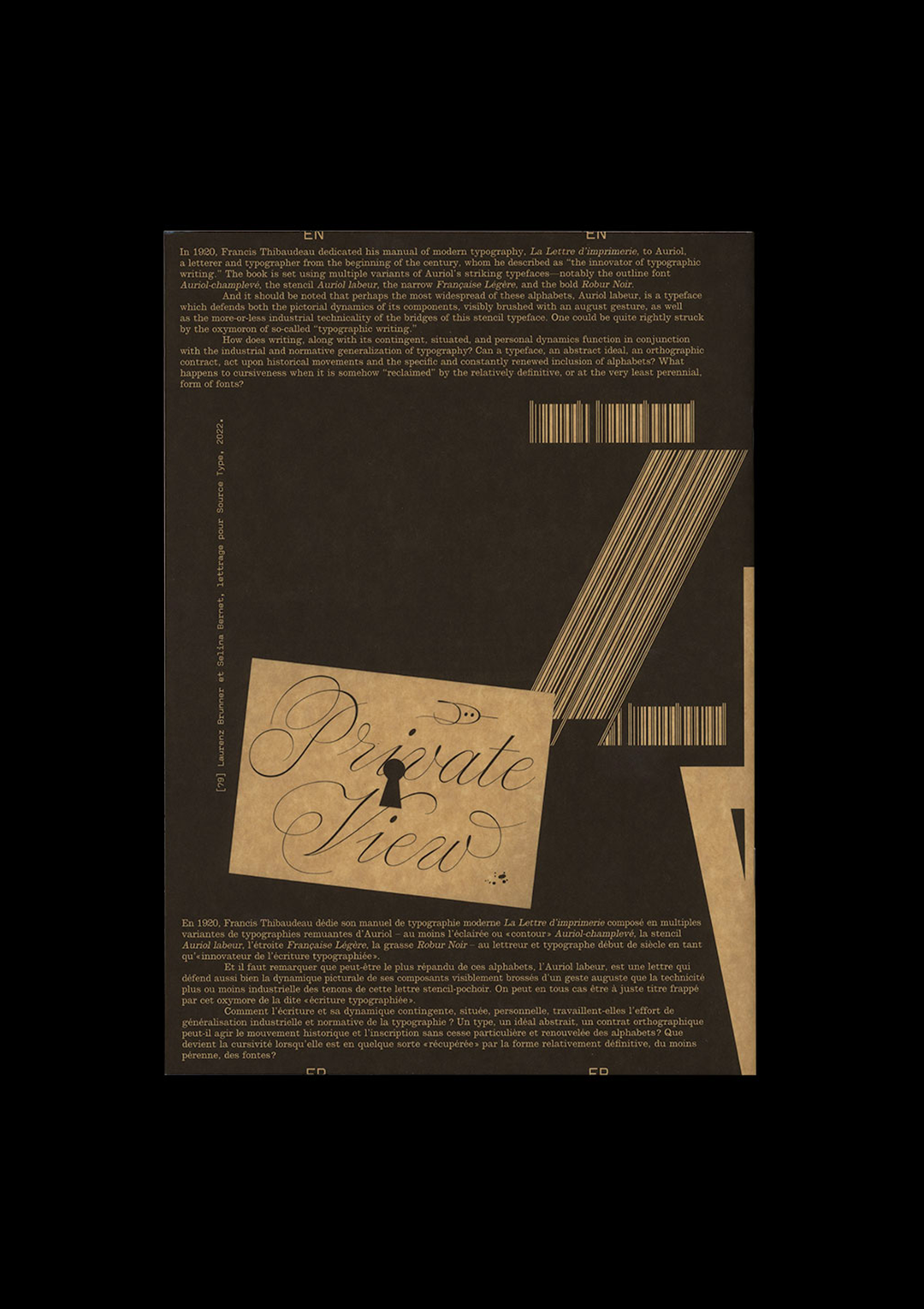 n°43 — A typeface: “Typographic writing”.