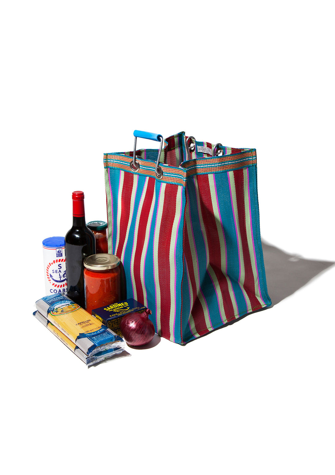 Recycled Plastic Stripe Bag - Rectangle