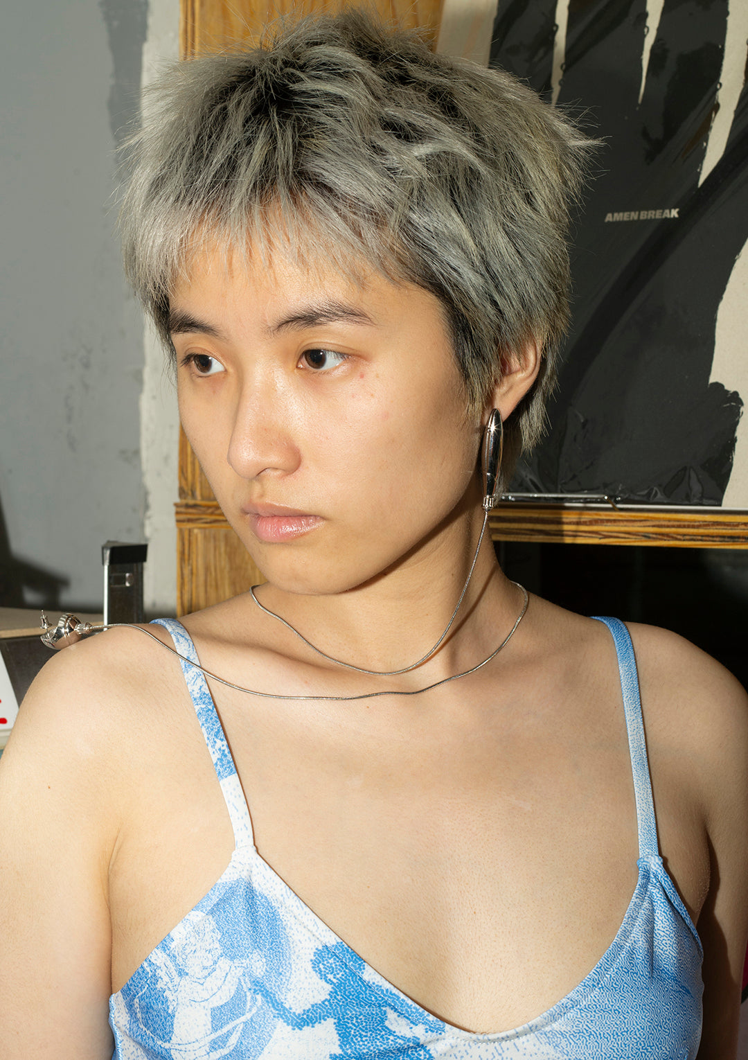 Mix Earring with Chain