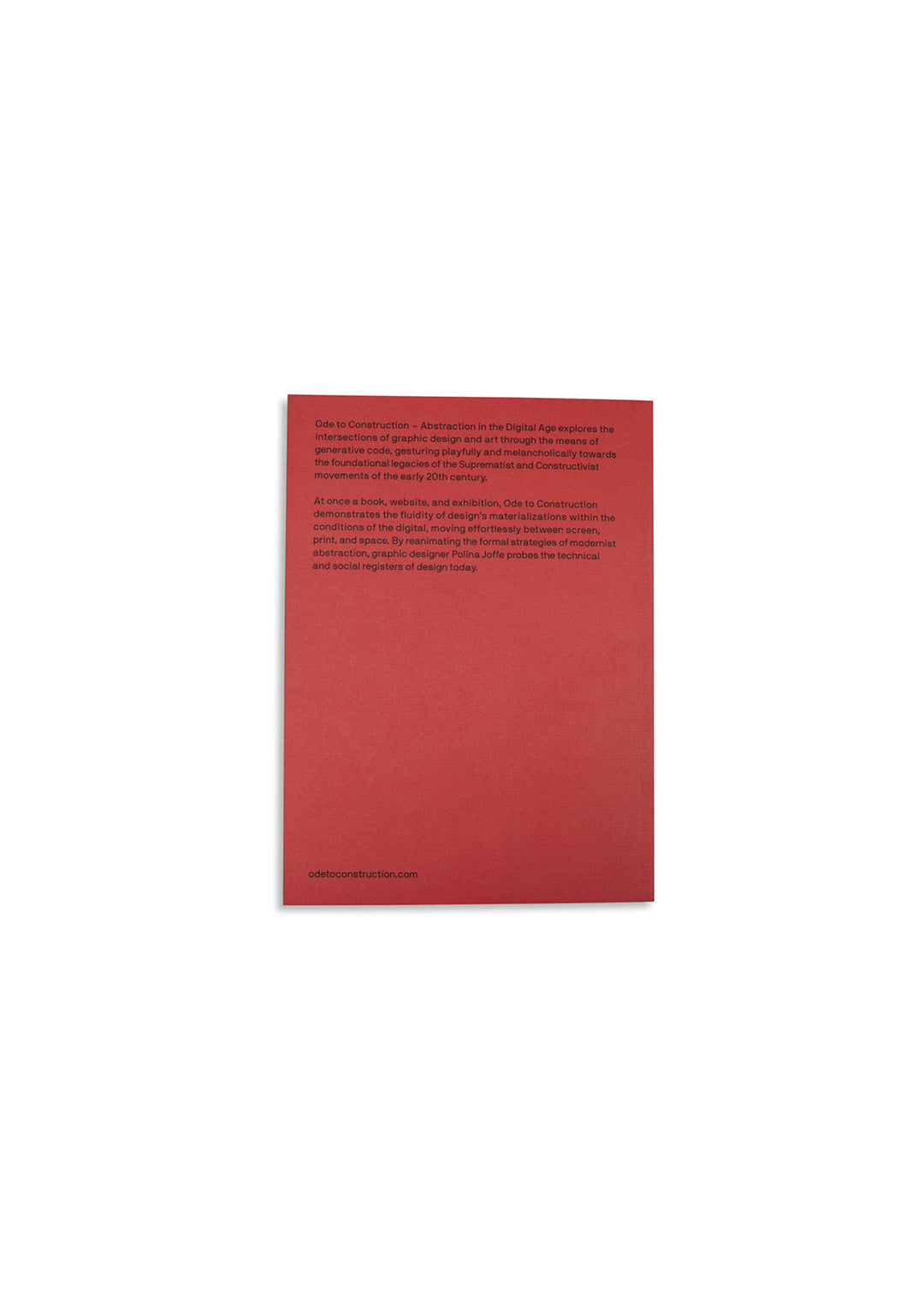 Ode to Construction: Abstraction in the Digital Age