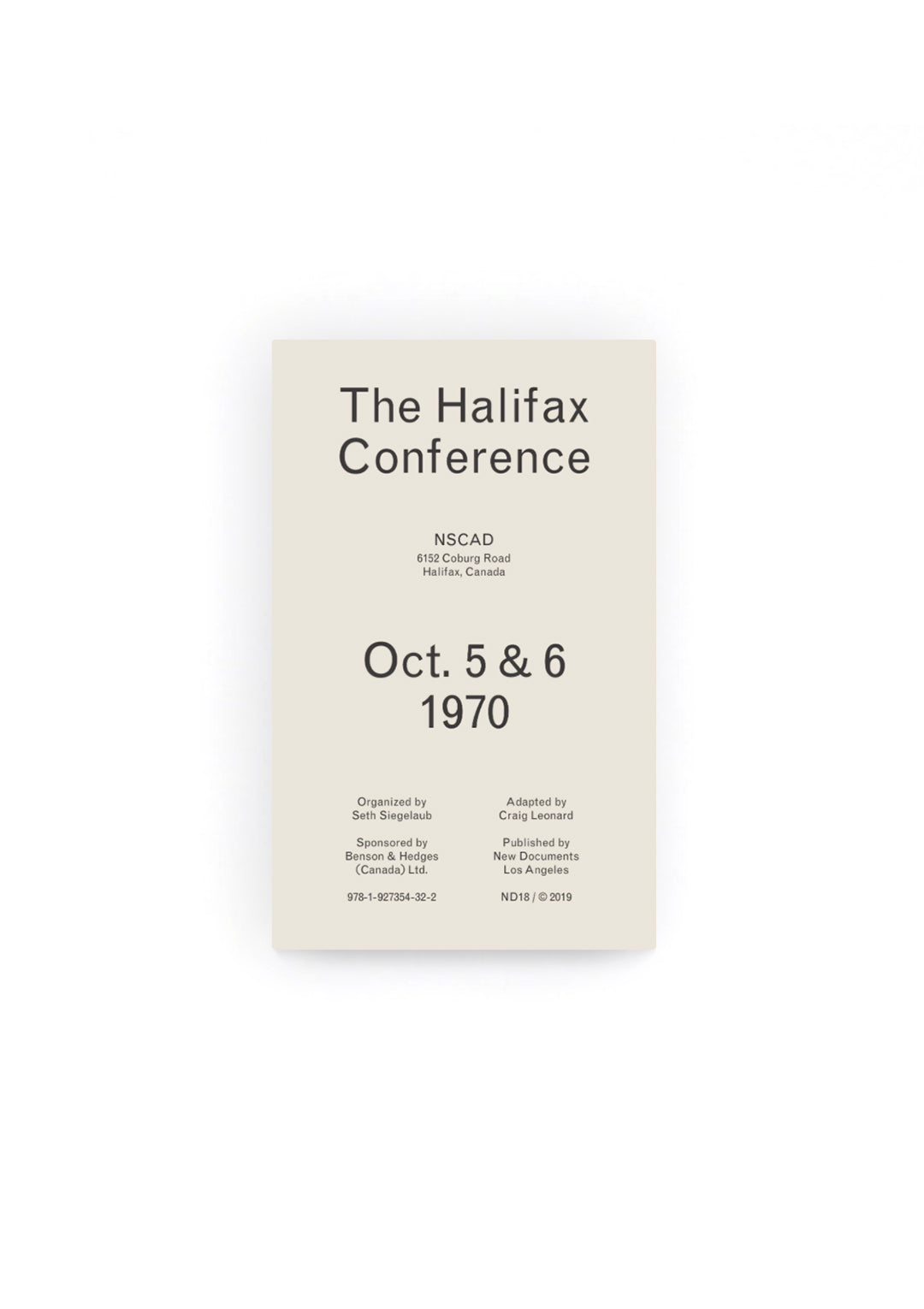 The Halifax Conference