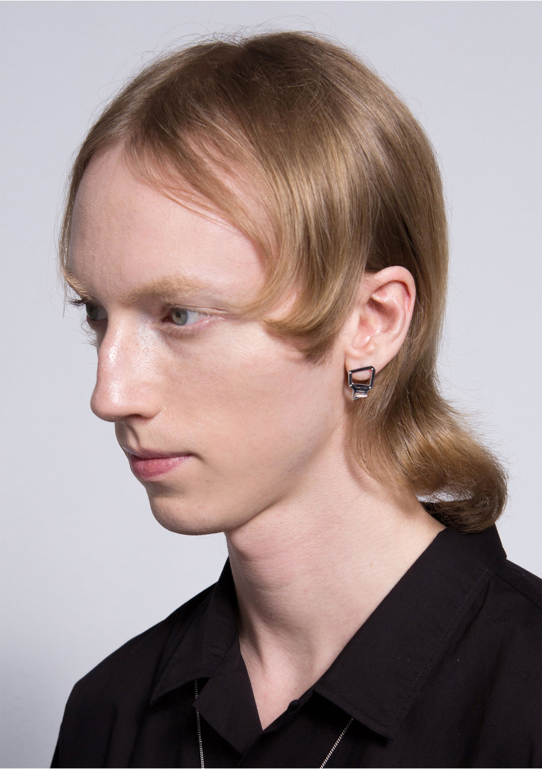 Coiled ring-pull earring