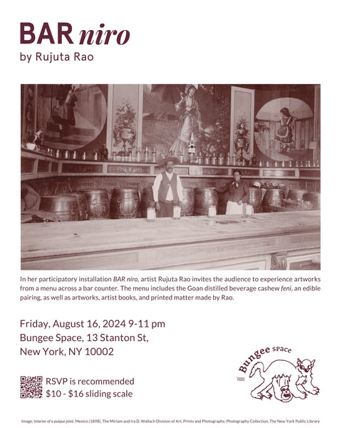 BAR niro by Rujuta Rao | August 16, 2024 9-11 PM