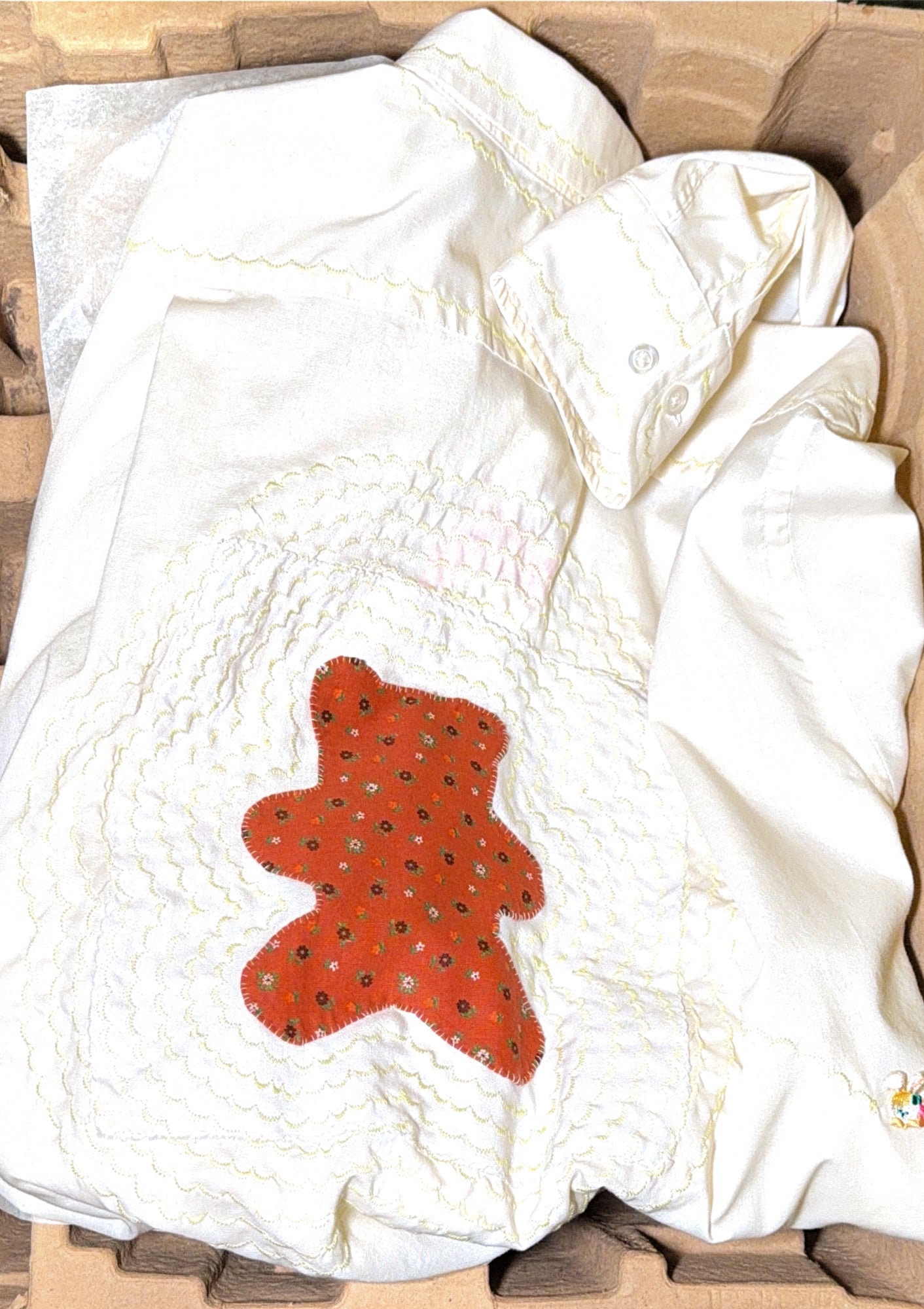 protected gummy button-up