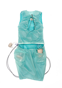 Versatile Drawstring Bag Dress - Baby Blue