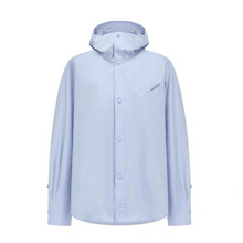Hooded Shirt 连帽衬衫 - Blue
