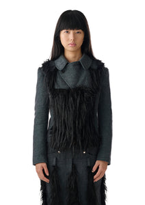 SHADOWY FUR BLAZER