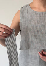 Sectional Vest - All Gray Stripes