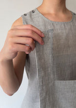 Sectional Vest - All Gray Stripes