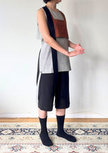 Sectional Vest - Grey Brown Black
