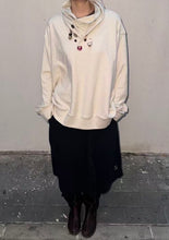 Button Double Layer Sweatshirt