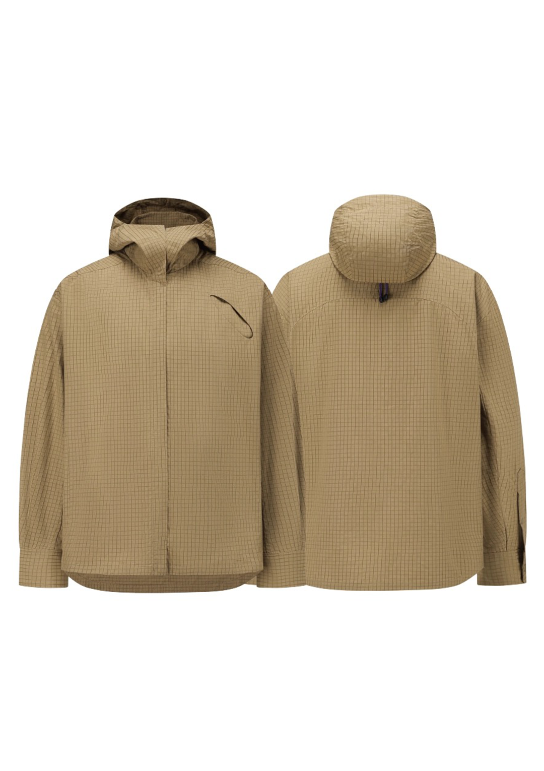 Plaid Hooded Shirt 格纹连帽衬衫 - Ginger