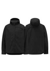 Plaid Hooded Shirt 格纹连帽衬衫 - Black