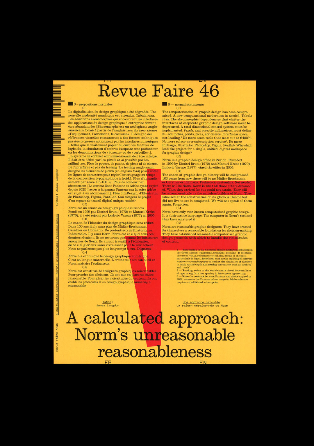 n°46 — A calculated approach: Norm’s unreasonable reasonableness.