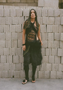 ORANGE PEEL PATCHWORK VEST
