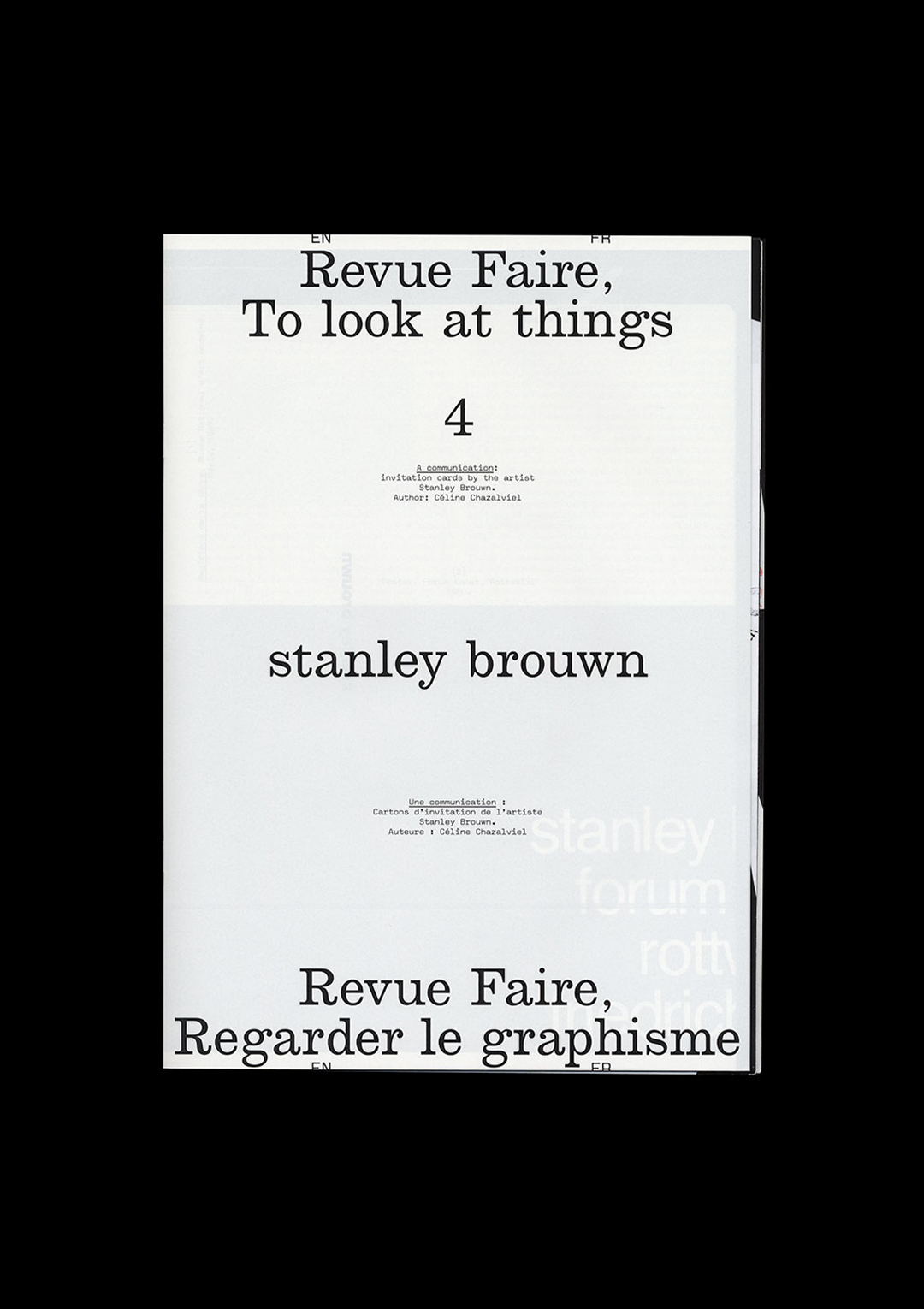 n°04 — A communication: invitation cards by the artist Stanley Brouwn.