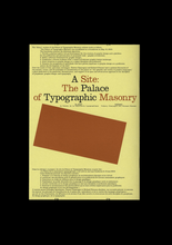 n°50 — A Site: The Palace of Typographic Masonry.