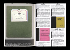 n°49 — Lawrence Weiner: We Are Ships at Sea, Not Ducks On a Pond. with interviews with Nora Turato & Linda van Deursen