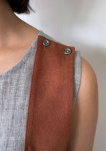 Sectional Vest - Grey Brown Black