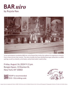 BAR niro, by Rujuta Rao, at Bungee Space | Aug 16, 2024 Fri 9-11 PM