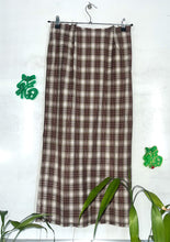 CHECK LONG SKIRT