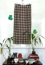CHECK LONG SKIRT
