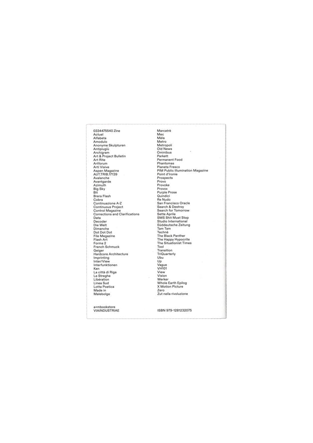 Costruzione dell'Universo: Artists’ Magazines and Publications after Marcel Duchamp