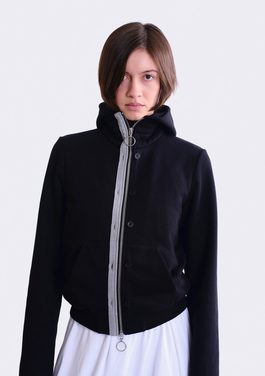 Double Closure Hoodie - 2 colors