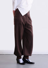 Suit-fabric Jogger - Dark Brown