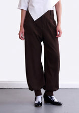Suit-fabric Jogger - Dark Brown