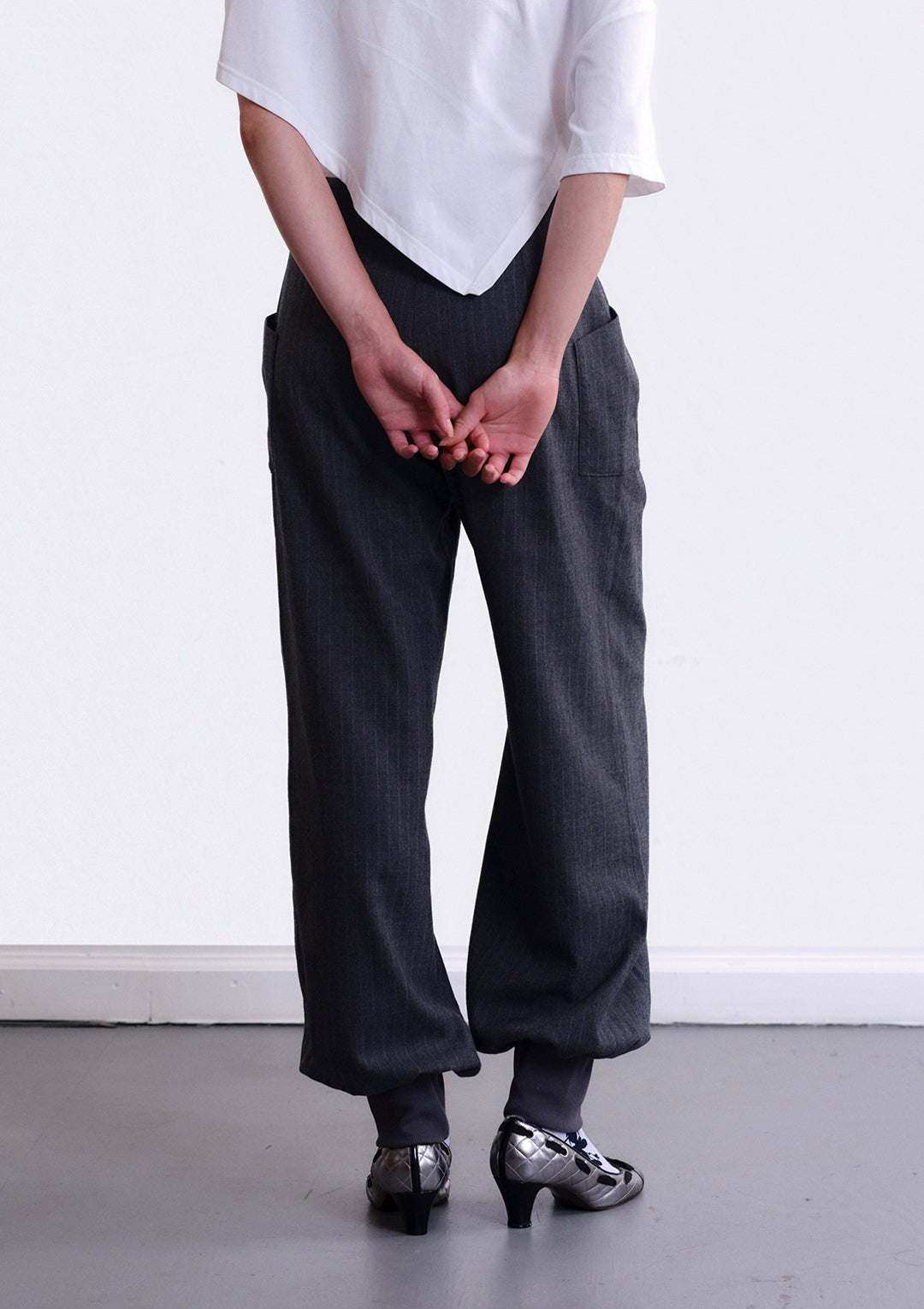 Suit-fabric Jogger - Gray
