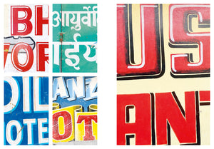 SADAK Hand painted street signs in India