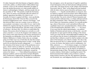 Posthuman Knowledge and the Critical Posthumanities