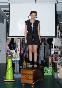 Drawstring Balloon Dress
