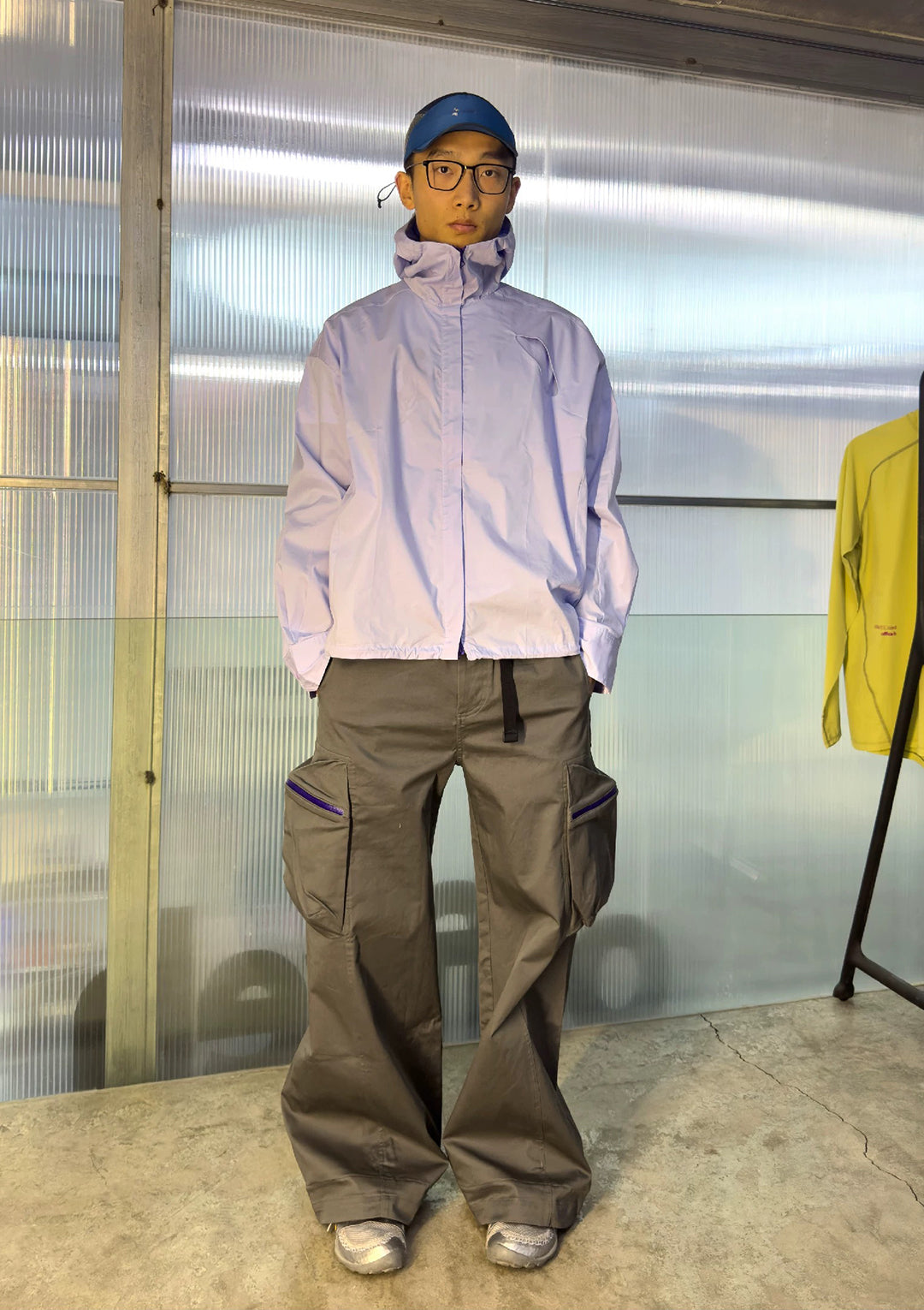 Zipped Hooded Shirt - Lavender