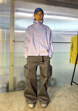 Zipped Hooded Shirt - Lavender