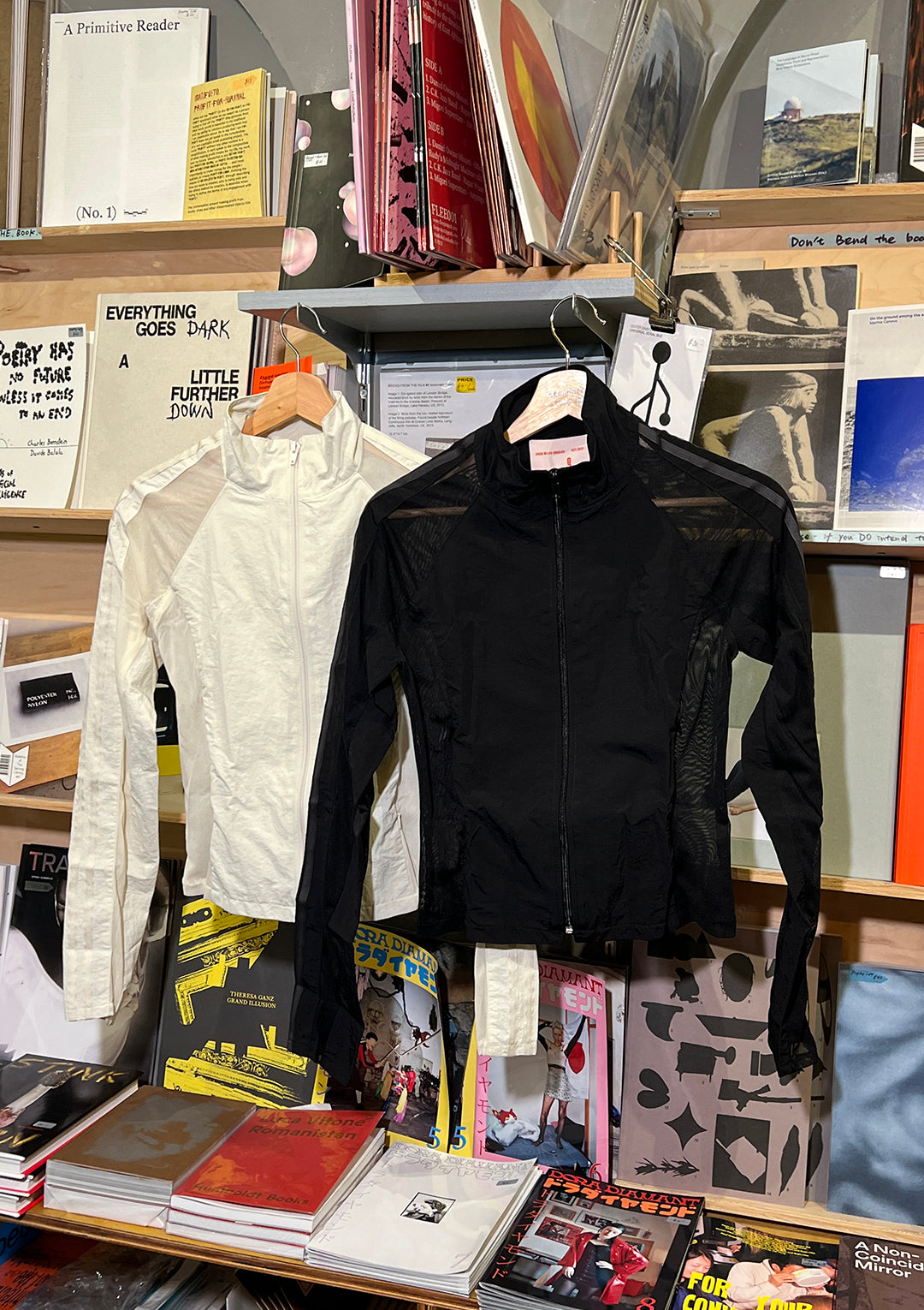 Nylon Mesh Jacket - Cream