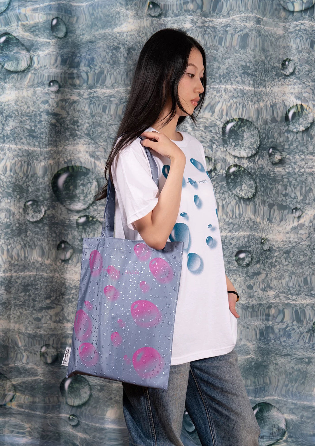 Water-drops Tote Bag - 2 Colors