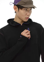 Merino Wool Patch Pocket Hooded Longsleeve